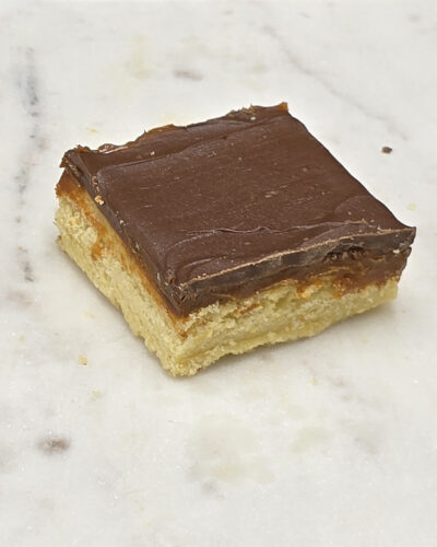 Chocolate Caramel Shortbread Cookies